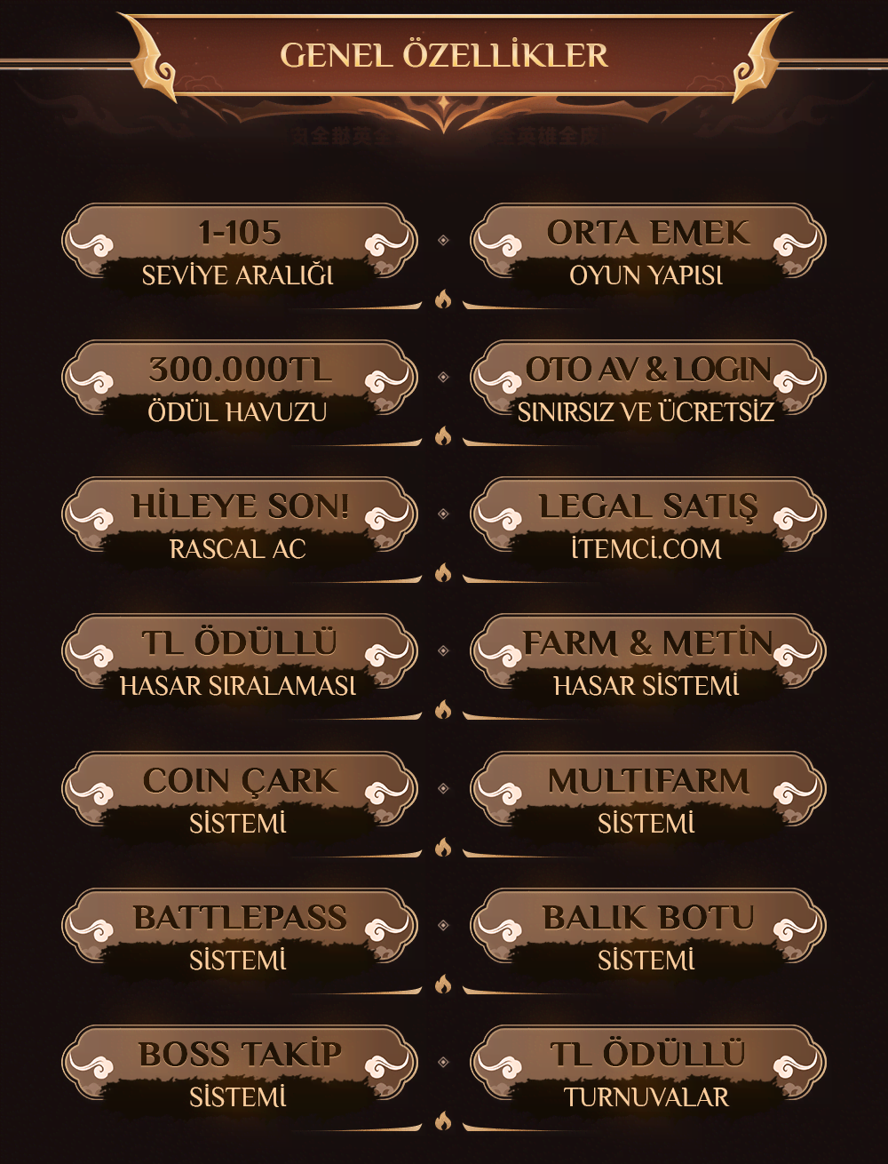 VikingMt2 Genel Özellikler - Metin2 PvP Server